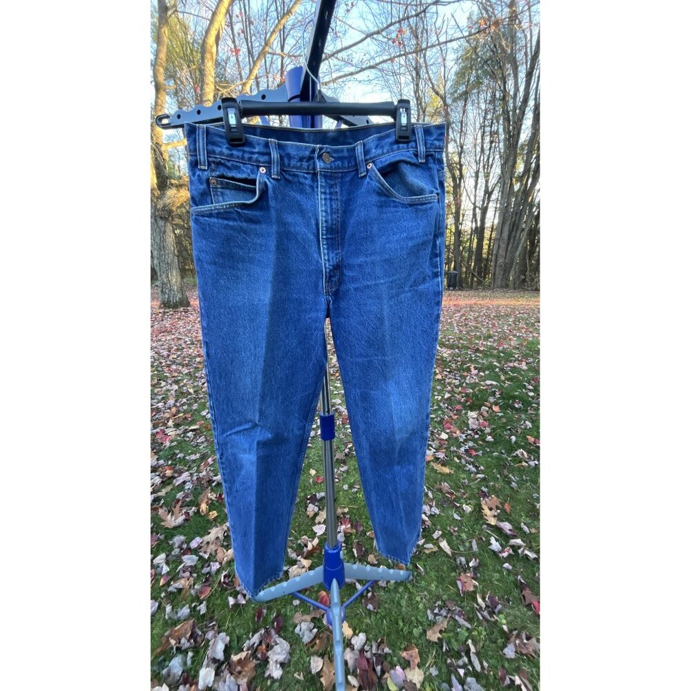 Vintage Levi's 505 Regular Fit Jeans Blue Denim, 36Wx30L Orange Tab 100% Cotton